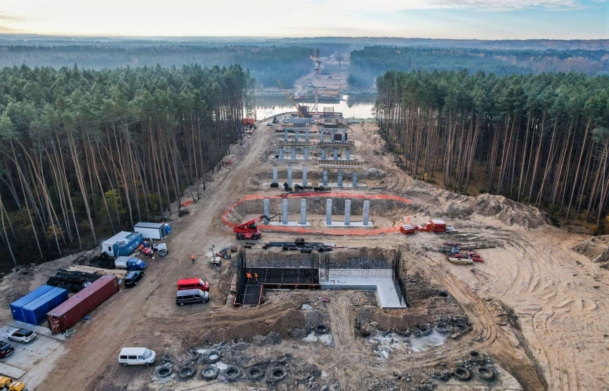 Nowy most na odcinku S19 Malewice-Chlebczyn (końcówka 2024 r.)