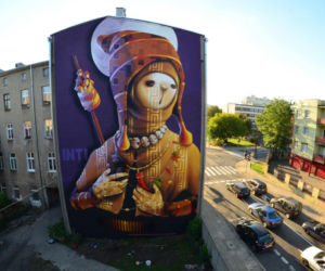 Mural przy 28 Pułku Strzelców Kaniowskich 48