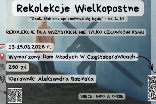Rekolekcje Wielkopostne - plakat