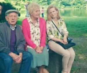 M jak miłość po wakacjach 2015. Lucjan (Witold Pyrkosz), Barbara (Teresa Lipowska), Marek (Kacper Kuszewski), Ewa (Dominika Kluźniak)