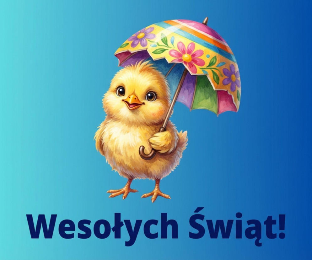 Wielkanoc2026-kurczak-z-parasolka-z-pisanki