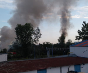 Pożar przy Klecińskiej