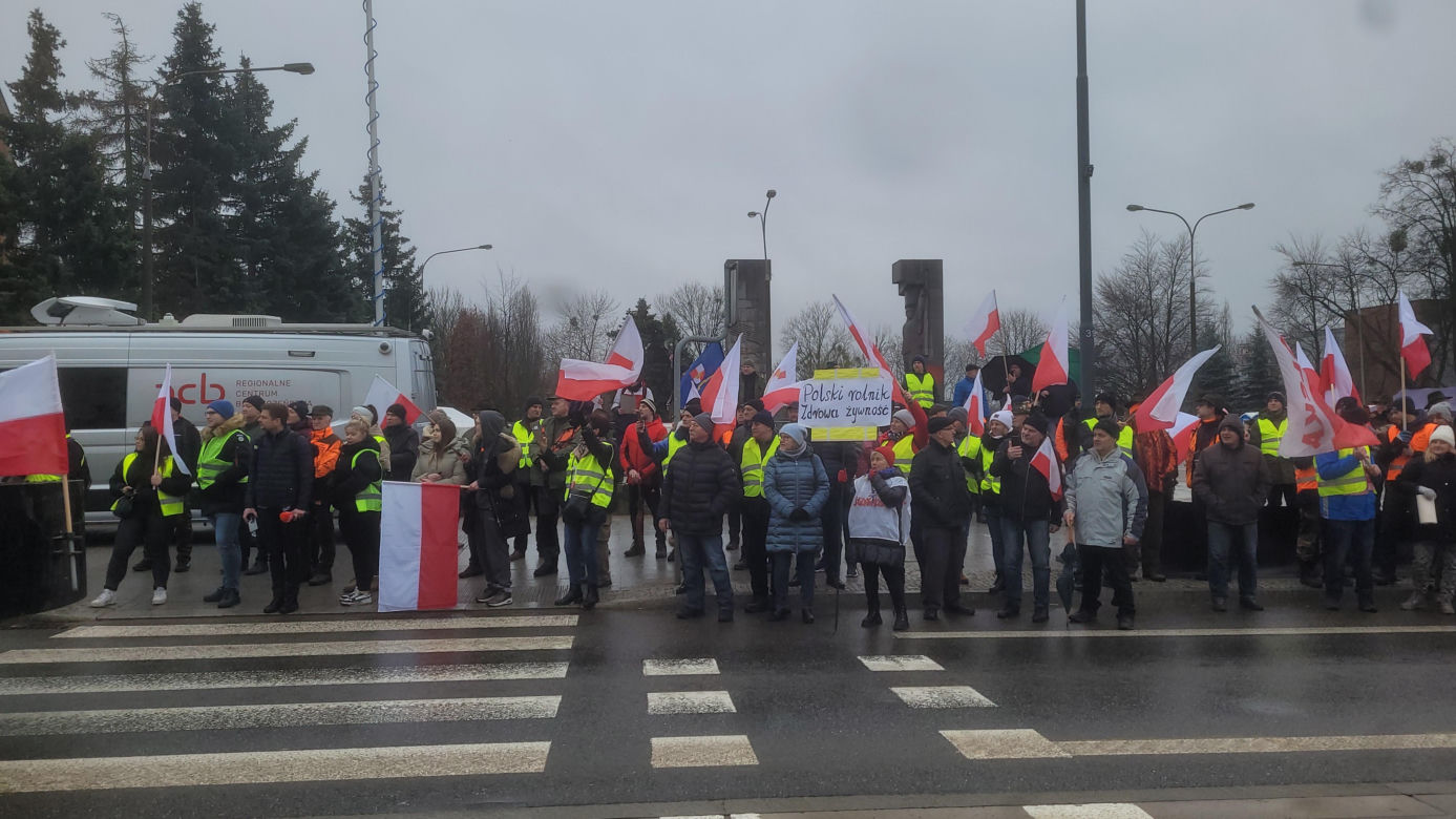 Protest rolników w Olsztynie, 20 lutego 
