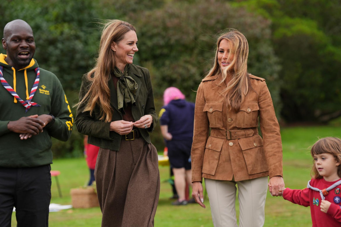 Pierwsza Dama USA w Windsorze spotkała się z królową Kamilą i księżną Kate