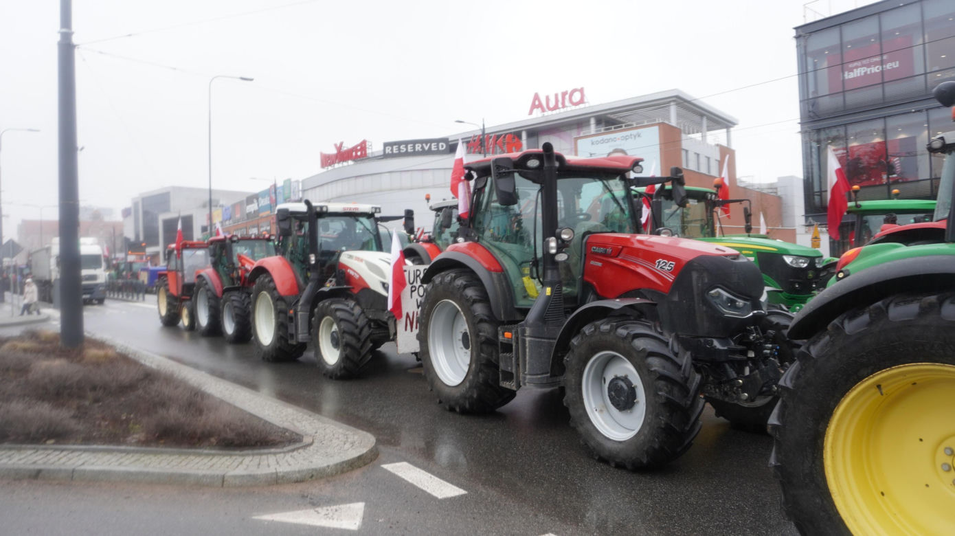 Protest rolników w Olsztynie, 20 lutego