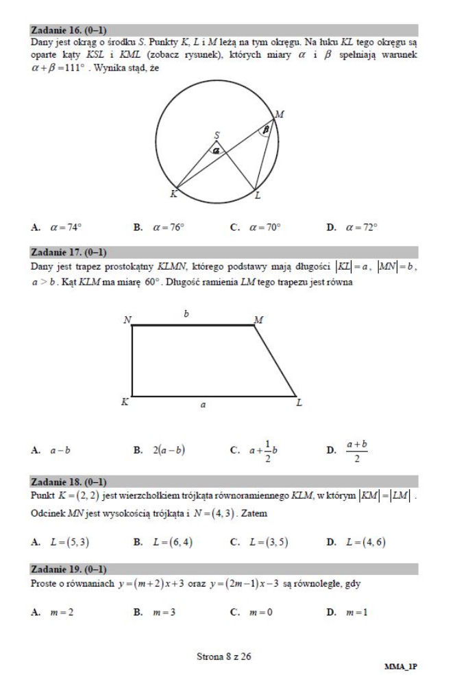 Matura 2018. Arkusze CKE z matematyki
