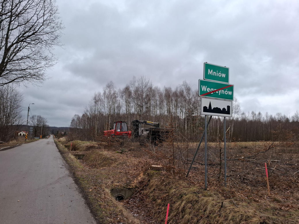 Przygotowania do budowy S74 Mniów - Kielce
