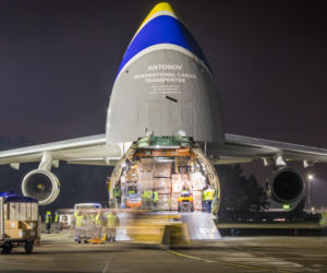 Olbrzymi samolot Antonov An-124 Rusłan z Wuhan wylądował w Katowicach. Co było na pokładzie? 