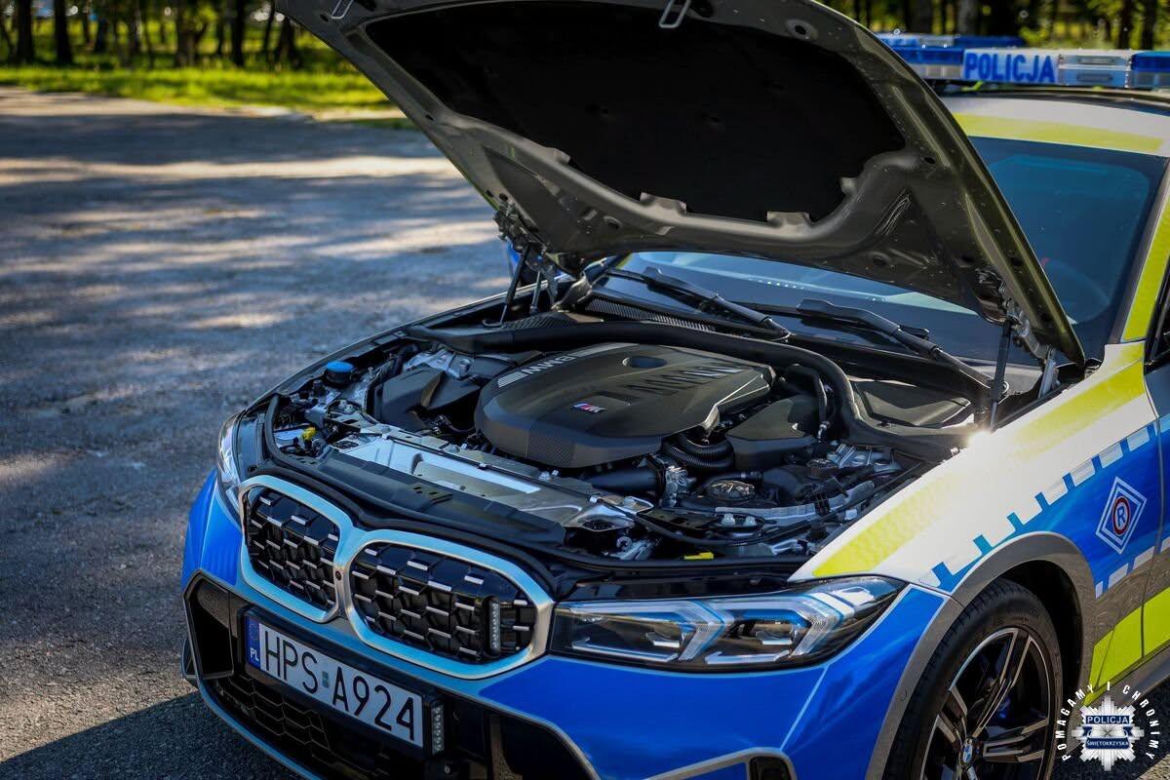 „Bestie” na świętokrzyskich drogach! Policja odbiera nowe BMW M340i xDrive i laserową broń na piratów