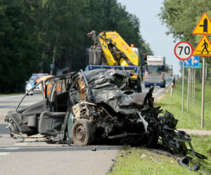Wypadek w Grębiszewie. Tak wyglądają zmasakrowane pojazdy