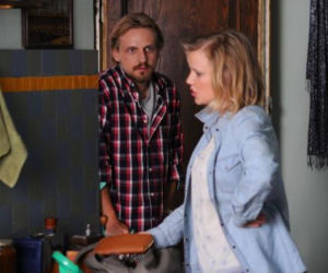 O mnie się nie martw. Iga Małecka (Joanna Kulig), Krzysiek (Paweł Domagała)