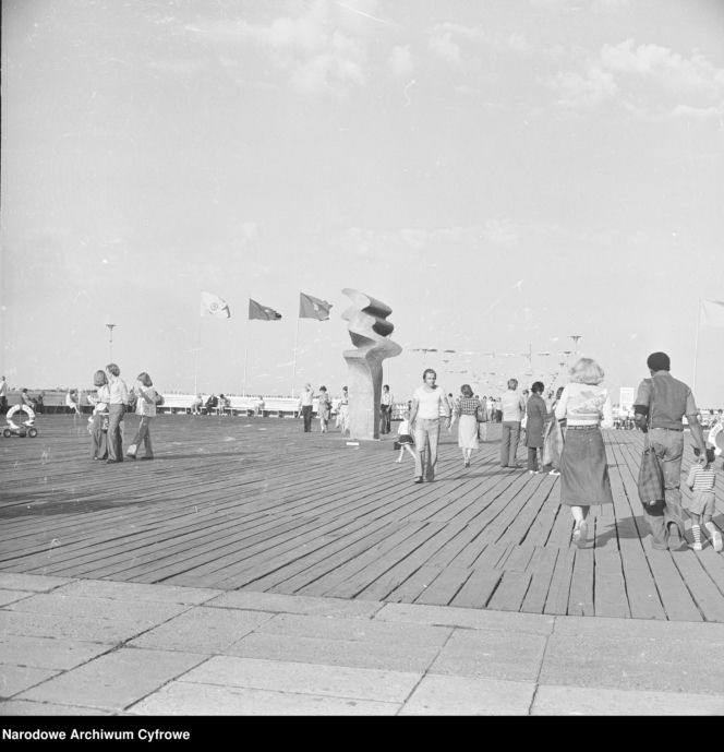 Molo w Sopocie w 1976 roku