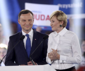 Andrzej i Agata Dudowie - fryzury z młodości