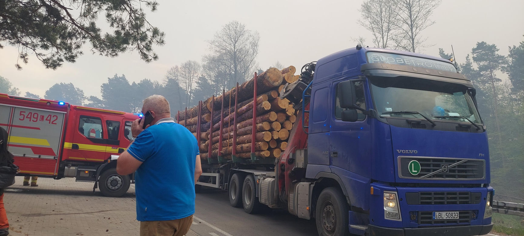 Pożar w Puszczy Solskiej