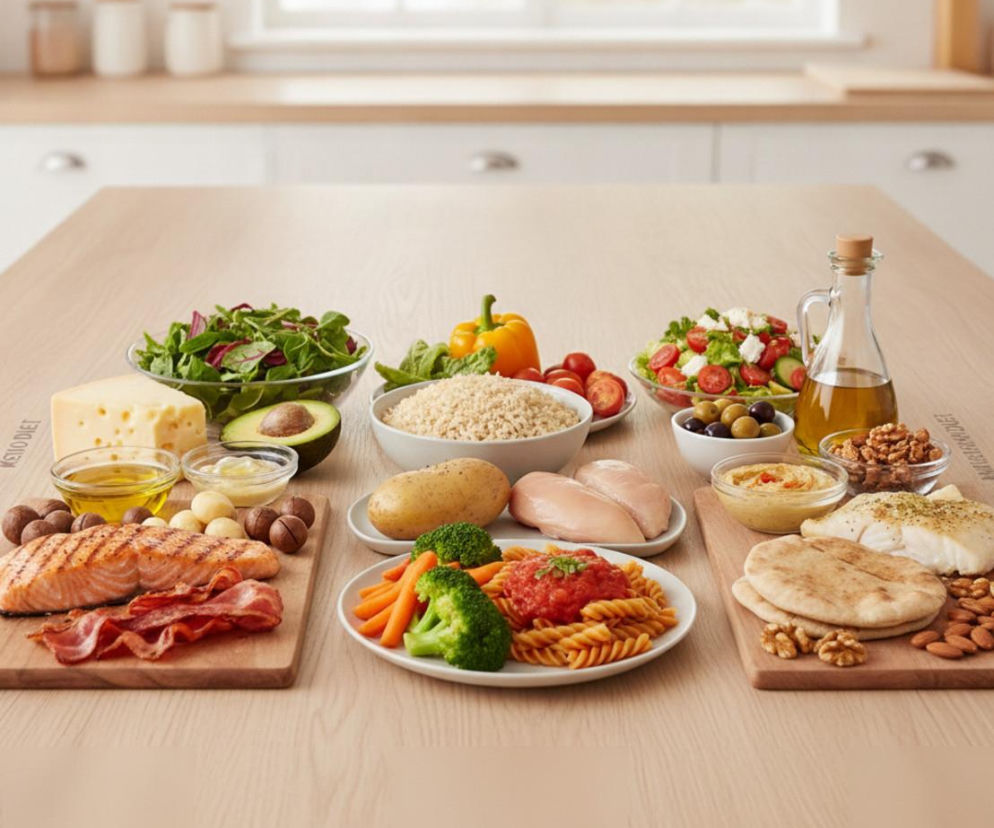 Trzy rodzaje diet na stole. O ich wpływie na stłuszczenie wątroby i cukrzycę przeczytasz na Poradnik Zdrowie.