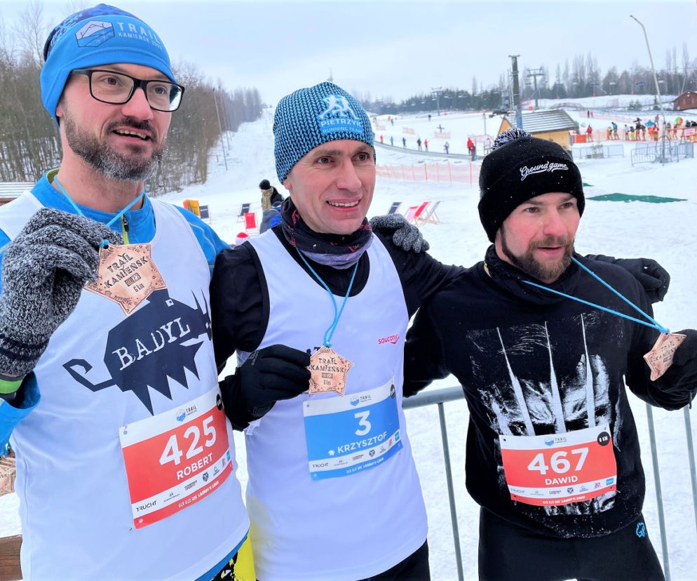 Zimowy bieg na Górze Kamieńsk. W zawodach wzięło udział ponad 500 śmiałków z całej Polski