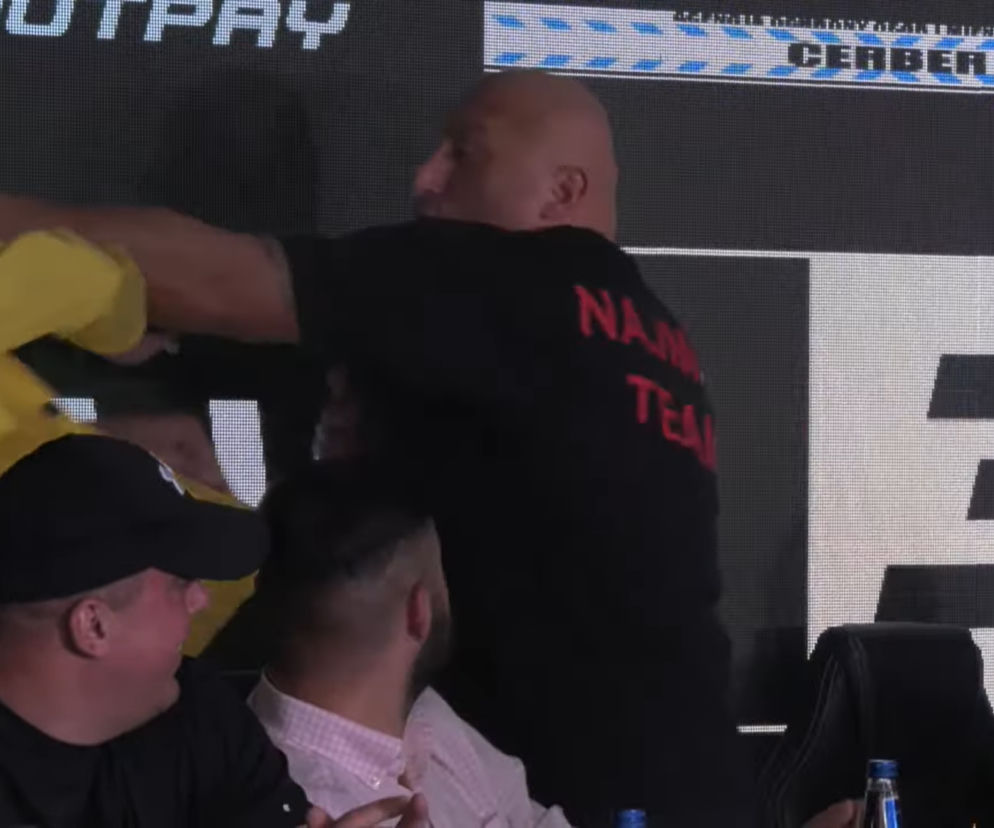 Marcin Najman spoliczkował Ryśka Szczenę