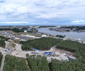 Budowa tunelu pod Świną - sierpień 2021