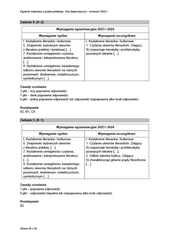 Matura próbna 2023: Polski. Odpowiedzi CKE i oficjalny klucz do zadań
