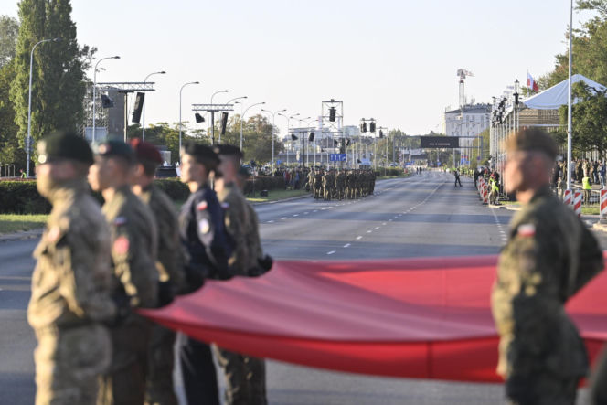 Próba generalna defilady wojskowej w Warszawie