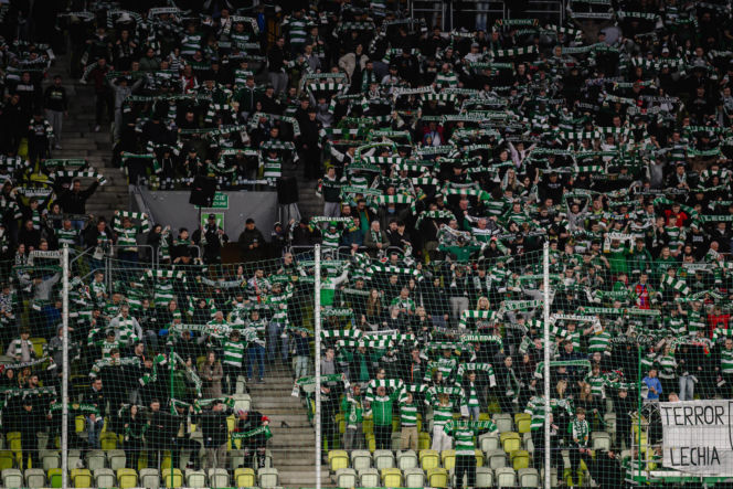 Lechia Gdańsk - Piast Gliwice: Zdjęcia kibiców z meczu 29. kolejki PKO BP Ekstraklasy