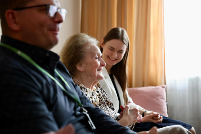 Z prezentami świątecznymi u Powstańców Warszawskich