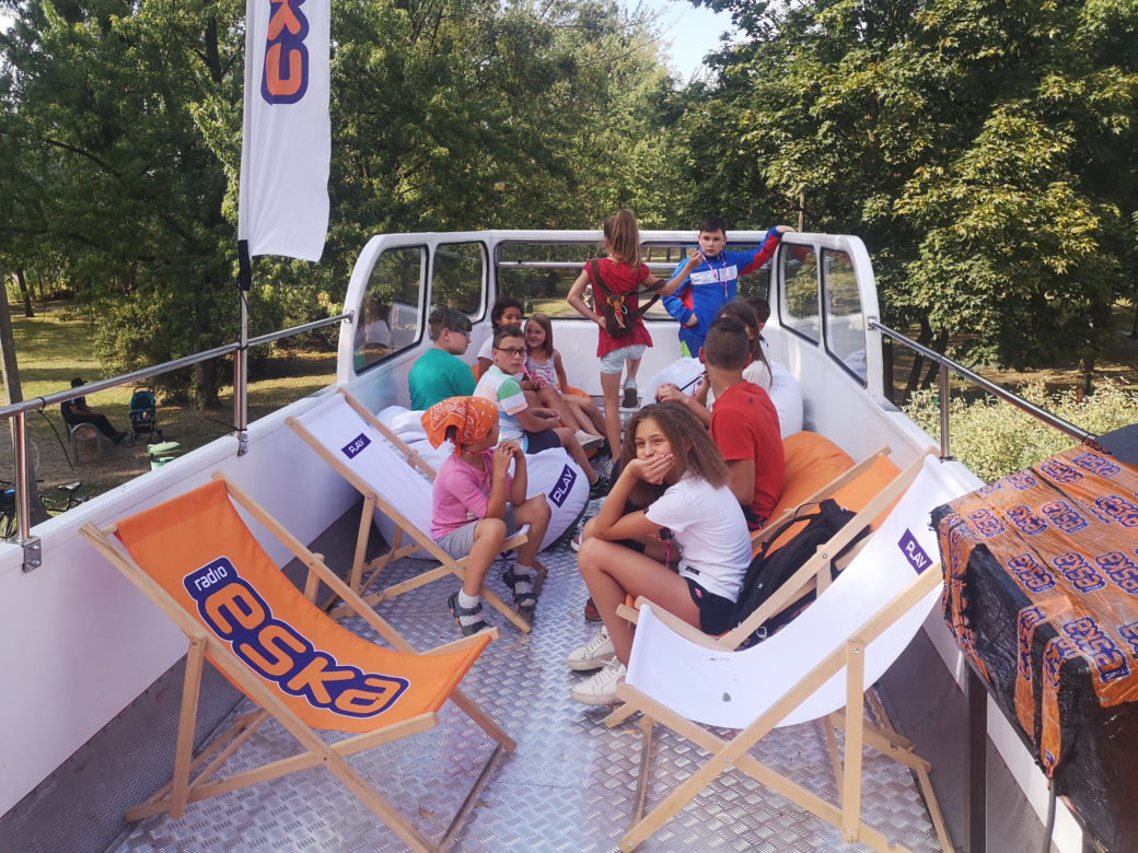 Imprezowy autobus Eski w parku Kasprowicza na Łazarzu!