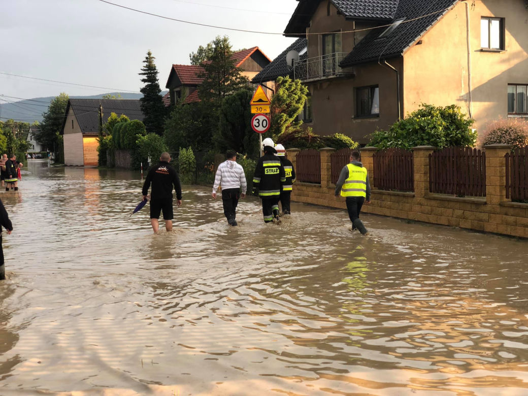 Potężne nawałnice znów zalały Małopolskę