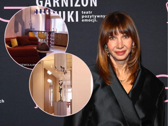 Luksusowy apartament Grażyny Wolszczak! Kolumna w salonie i kolorowa łazienka to nie wszystko!