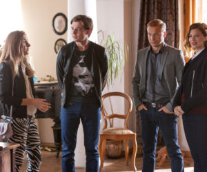 To nie koniec świata odcinek 7. Artur (Kamil Kula), Eliza (Zuza Grabowska), Paweł (Krystian Wieczorek), Kamila (Ada Fijał)