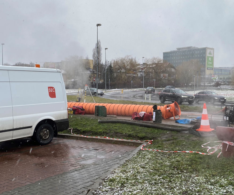 SEC walczy z awarią przy Rondzie Uniwersyteckim