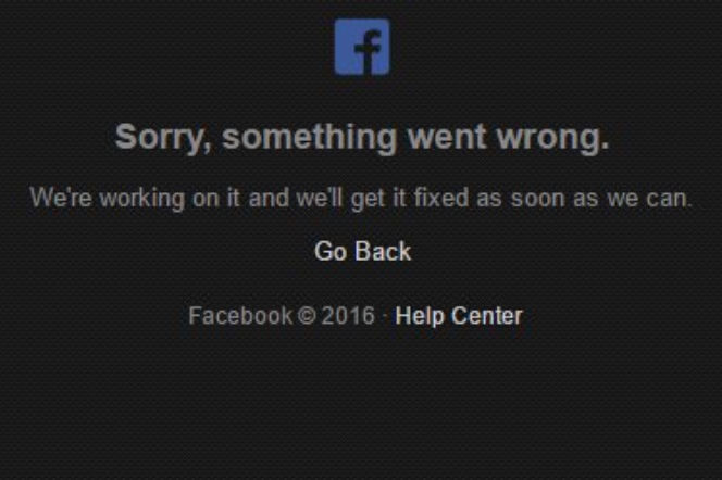 Facebook nie działa