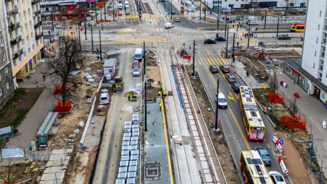 Tramwaj do Dworca Zachodniego w Warszawie - grudzień 2025