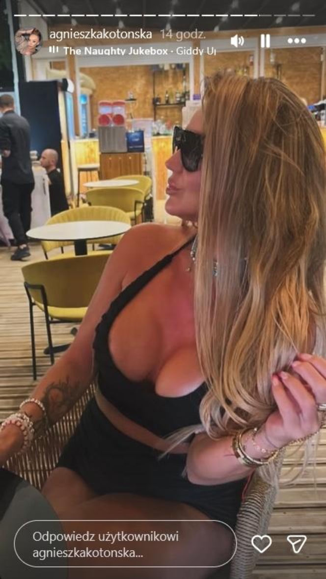 Agnieszka Kotońska na wakacjach