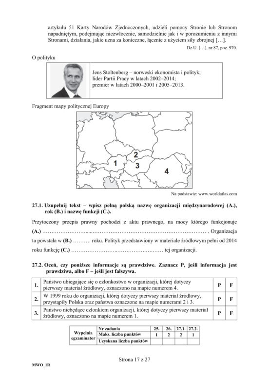 ARKUSZE CKE - Matura z wiedzy o społeczeństwie 2019