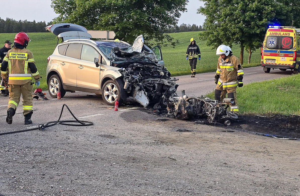 Narzeczeni zginęli w strasznym wypadku w województwie warmińsko-mazurskim