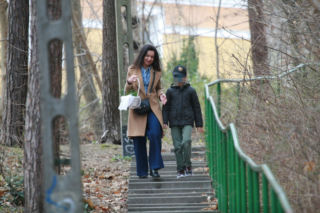 Marta Kaczyńska ze święconką