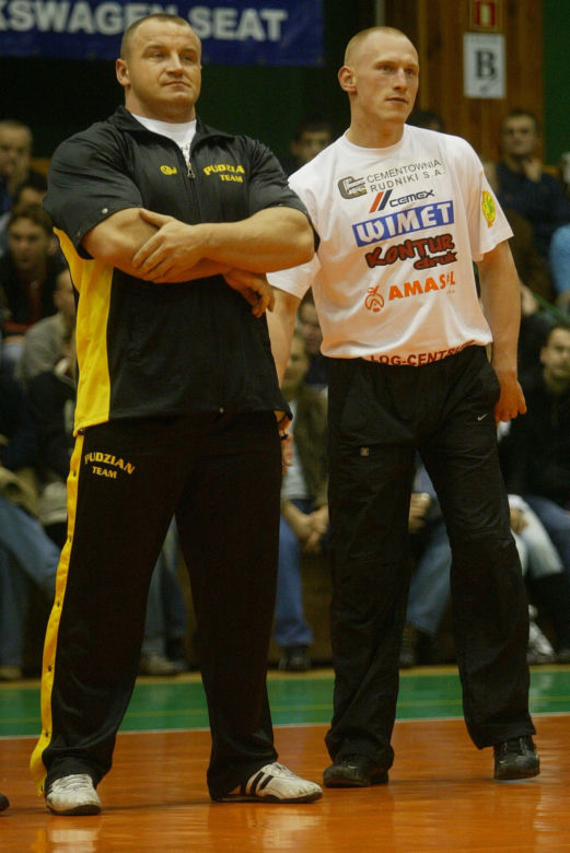 Pudzianowski, Najman i Włodarczyk w meczu "Bokserzy vs Żużlowcy" w 2006 roku