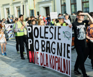 „Nie” dla kopalni na Polesiu. Pikieta w centrum Lublina
