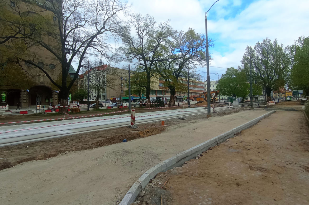Przebudowa placu Zwycięstwa. Duże zmiany w kursowaniu tramwajów