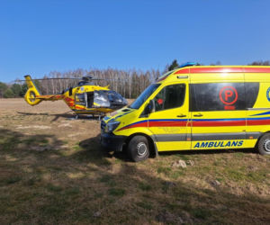 Wypadek z udziałem rowerzysty