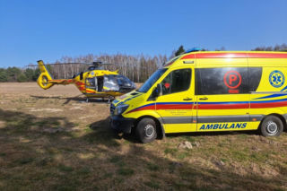 Wypadek z udziałem rowerzysty