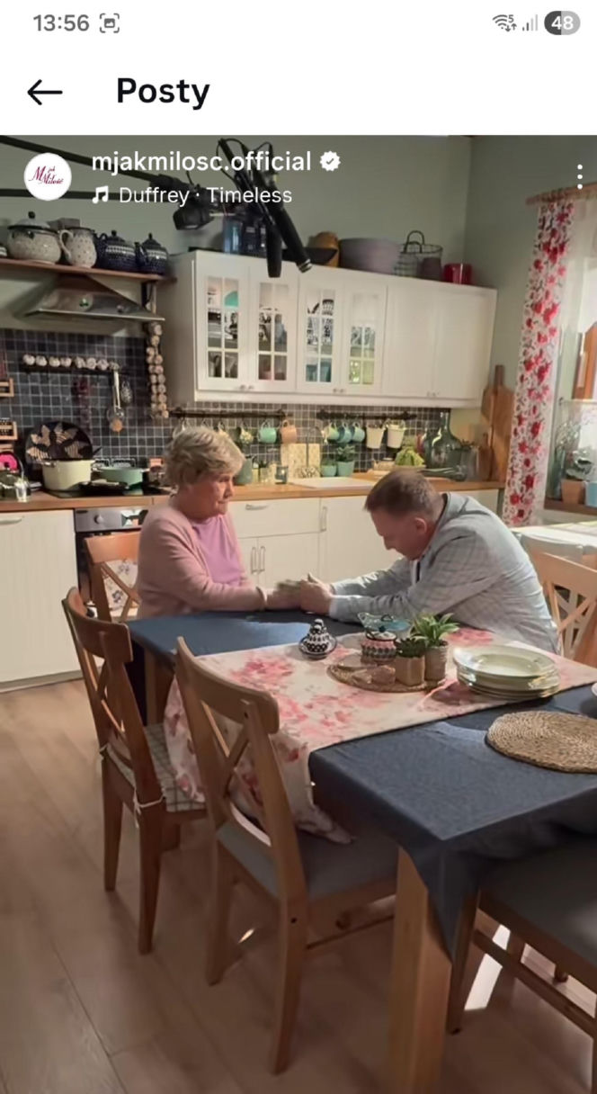 M jak miłość na planie nowy sezon po wakacjach. Artur Rogowski (Robert Moskwa), Barbara (Teresa Lipowska)