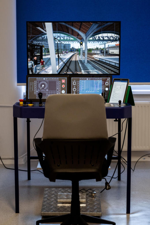 Nowoczesny symulator lokomotywy elektrycznej w Zespole Szkół Logistycznych we Wrocławiu