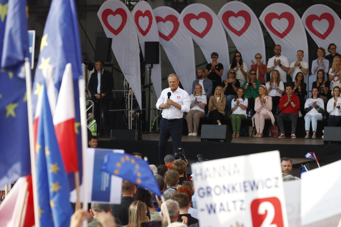 Wiec Donalda Tuska w Warszawie