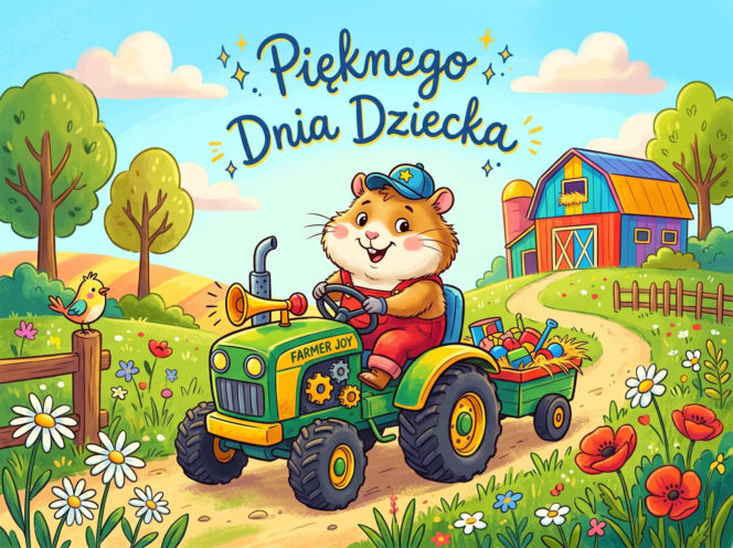 Śmieszna kartka na Dzień Dziecka