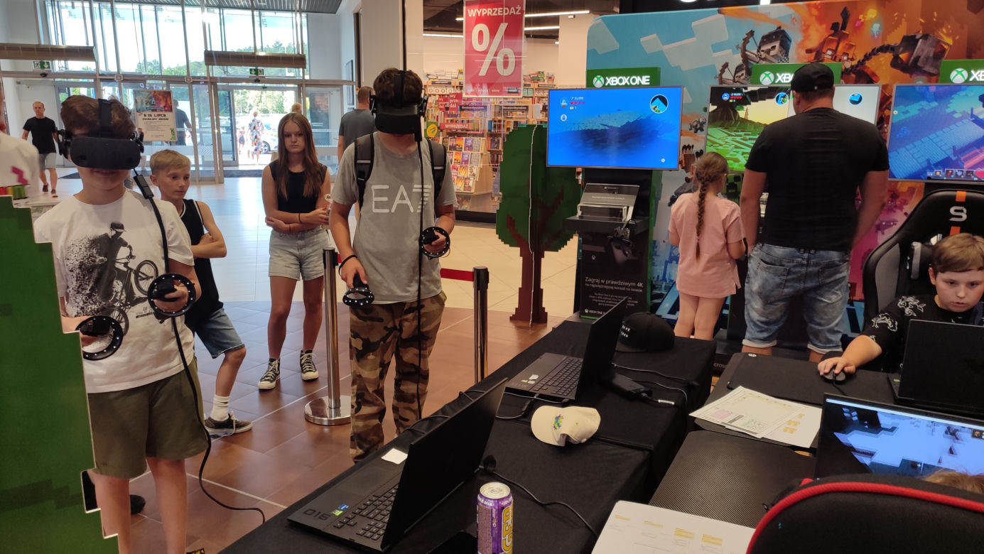 Minecraft w Galerii Leszno