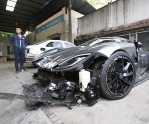 Koenigsegg Agera R rozbity w Chinach