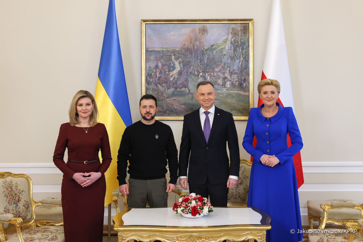 Spotkanie Agaty Dudy i Ołeny Zełenskiej z medykami