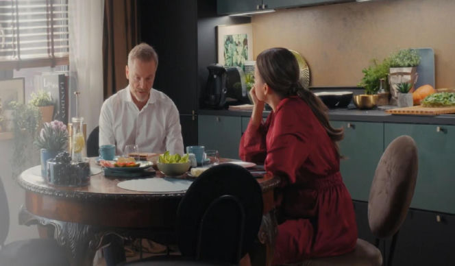 M jak miłość odc. 1928. Magda (Anna Mucha), Andrzej Budzyński (Krystian Wieczorek)